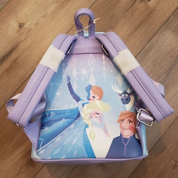 Loungefly Disney Frozen Queen Elsa Castle Mini Backpack NWT - Picture 13 of 16